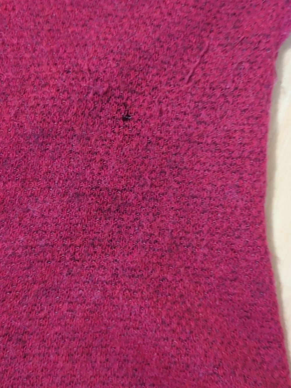 Eileen Fisher Open-Front Red Knit Cardigan